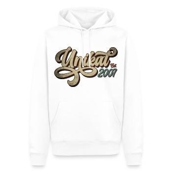 Unikat Est. 2007 - Geburtstag Geschenk - Männer Premium Bio Hoodie - Weiß - Vorne - Nico (187cm)