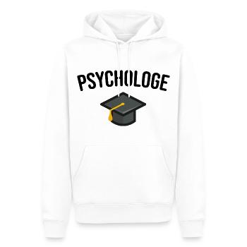 Psychologe Studium Abschluss - Männer Premium Bio Hoodie - Weiß - Vorne - Nico (187cm)