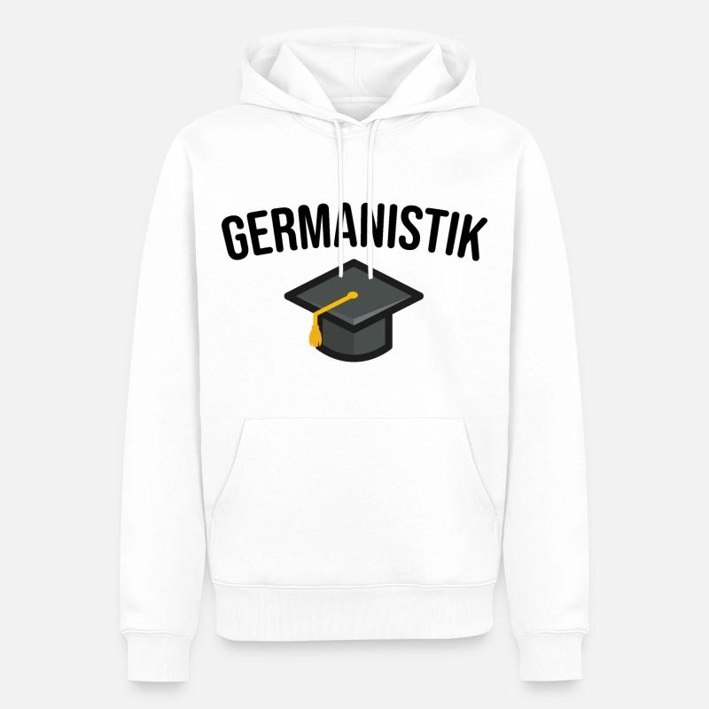 Germanistik Student Studium - Männer Premium Bio Hoodie - Weiß