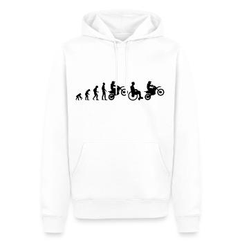 Motocross Evolution gute Besserung geschenk - Männer Premium Bio Hoodie - Weiß - Vorne - Nico (187cm)