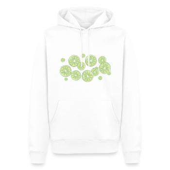 The scent of limes - Men’s Premium Organic Hoodie - white - Front - Nico (187cm)