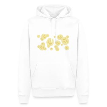 Le parfum de la banane - Sweat à capuche Premium bio Homme - blanc - Devant - Nico (187cm)