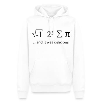 I ate some pie - Männer Premium Bio Hoodie - Weiß - Vorne - Nico (187cm)