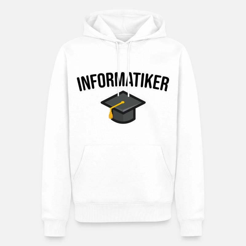 Informatiker Studium Ausbildung - Männer Premium Bio Hoodie - Weiß