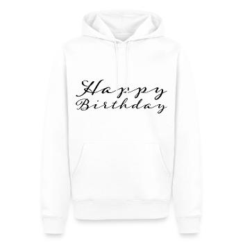 Bon anniversaire - Sweat à capuche Premium bio Homme - blanc - Devant - Nico (187cm)