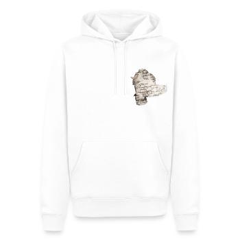 birchbark - Men’s Premium Organic Hoodie - white - Front - Nico (187cm)