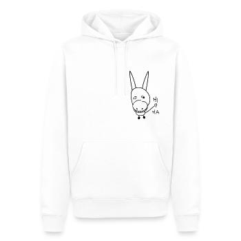 Lustiger Esel - Männer Premium Bio Hoodie - Weiß - Vorne - Nico (187cm)