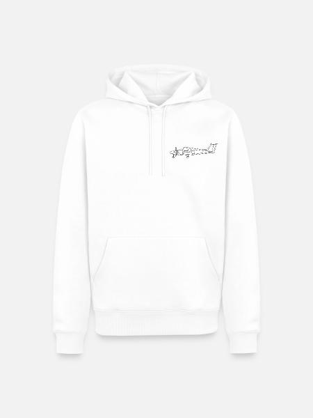 Propeller Flugzeug PA44 - Männer Premium Bio Hoodie - Weiß