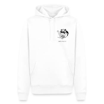 Raccon Types Gamer Raton laveur - Sweat à capuche Premium bio Homme - blanc - Devant - Nico (187cm)
