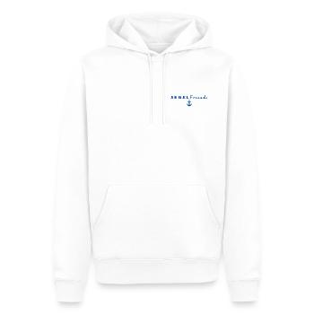 Segelfreunde mit Ankerlogo in blau - Männer Premium Bio Hoodie - Weiß - Vorne - Nico (187cm)