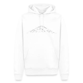 Mount Fuji - Japan - Men’s Premium Organic Hoodie - white - Front - Nico (187cm)