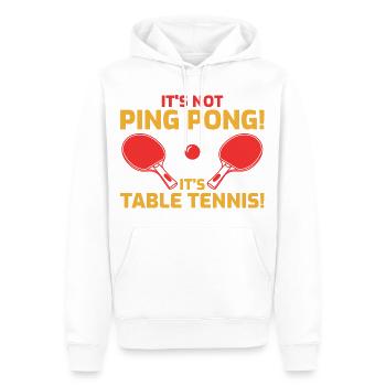 Lustiger Tischtennis Witz - Männer Premium Bio Hoodie - Weiß - Vorne - Nico (187cm)