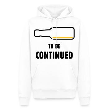 À suivre (Bière / Bière (POS 2C)) - Sweat à capuche Premium bio Homme - blanc - Devant - Nico (187cm)
