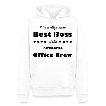 Manager Fanshirt - Männer Premium Bio Hoodie - Weiß - Vorne - Nico (187cm)