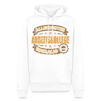 Allerbester Arbeitskollege Einmalig Geschenk - Männer Premium Bio Hoodie - Weiß - Vorne - Nico (187cm)