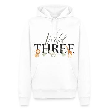 Wild One Safari third three Birthday Birthday3 - Men’s Premium Organic Hoodie - white - Front - Nico (187cm)