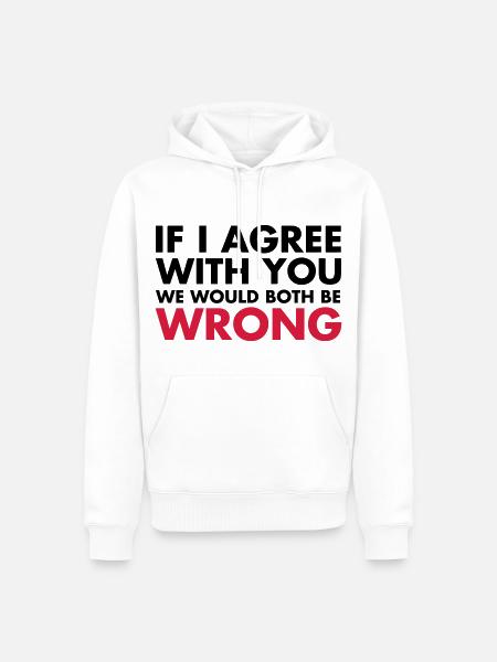 Funny - Men’s Premium Organic Hoodie - white