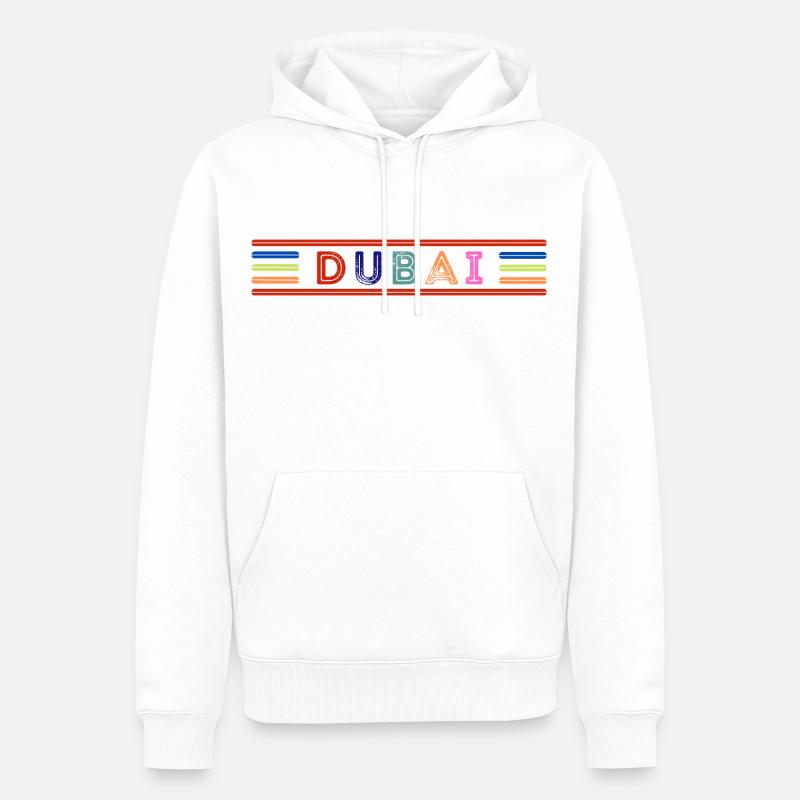 Dubai - Sweat à capuche Premium bio Homme - blanc