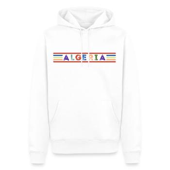 Algeria - Sweat à capuche Premium bio Homme - blanc - Devant - Nico (187cm)