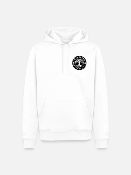 Yggdrasil Nordische Wikingerrunen - Männer Premium Bio Hoodie - Weiß