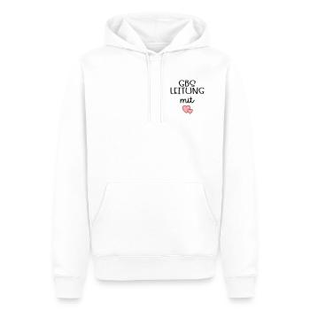 Bildung Betreuung Leitung - Männer Premium Bio Hoodie - Weiß - Vorne - Nico (187cm)
