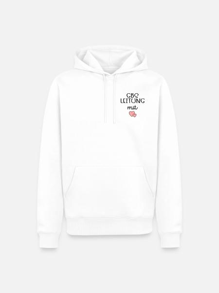 Bildung Betreuung Leitung - Männer Premium Bio Hoodie - Weiß