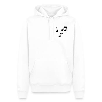 Sheet music - Men’s Premium Organic Hoodie - white - Front - Nico (187cm)