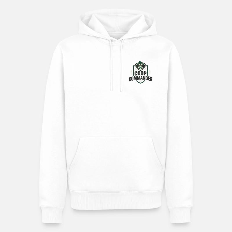 Huehnerhalter Experte - Männer Premium Bio Hoodie - Weiß