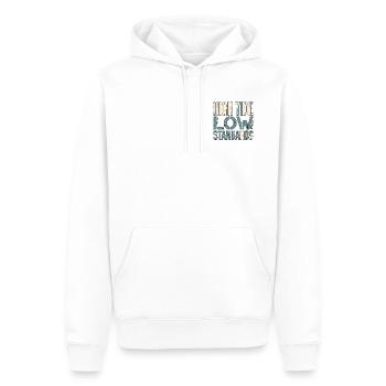 Conception des marins - Sweat à capuche Premium bio Homme - blanc - Devant - Nico (187cm)
