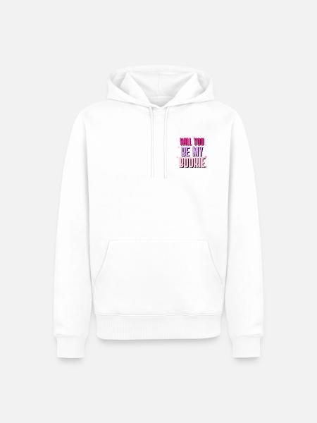 Will You Be My Bookie - Männer Premium Bio Hoodie - Weiß