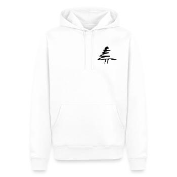 Baum - Männer Premium Bio Hoodie - Weiß - Vorne - Nico (187cm)