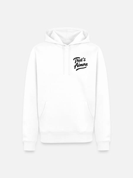 "That's AiMore" Pun Shirt - Men’s Premium Organic Hoodie - white