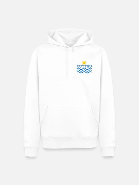 Kottes Sun Waves - Men’s Premium Organic Hoodie - white