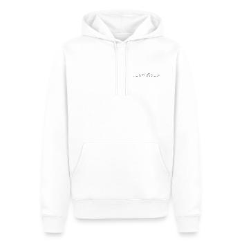 Amor Paw Minimalist Line Art - Männer Premium Bio Hoodie - Weiß - Vorne - Nico (187cm)