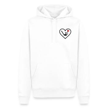 Golf Heart Club Ballon Sports Cadeau - Sweat à capuche Premium bio Homme - blanc - Devant - Nico (187cm)