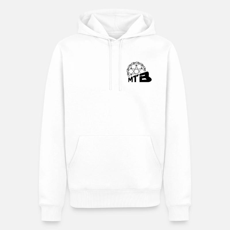 Disque de frein VTT - Sweat à capuche Premium bio Homme - blanc