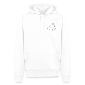 Banane - Männer Premium Bio Hoodie - Weiß - Vorne - Nico (187cm)