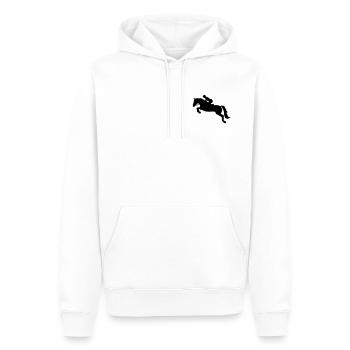Springreiten - Männer Premium Bio Hoodie - Weiß - Vorne - Nico (187cm)