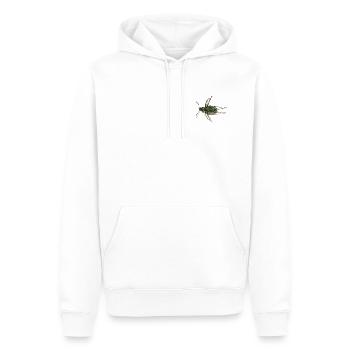 Coléoptère d'or - Sweat à capuche Premium bio Homme - blanc - Devant - Nico (187cm)