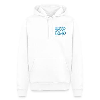 Bassd scho - Männer Premium Bio Hoodie - Weiß - Vorne - Nico (187cm)