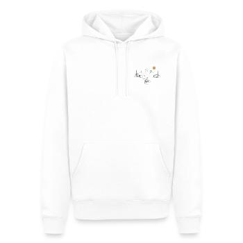 Kajak im Gebirgssee - Männer Premium Bio Hoodie - Weiß - Vorne - Nico (187cm)