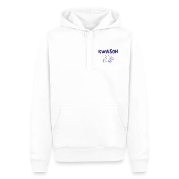 Croissant Kwasoh Illustration - Männer Premium Bio Hoodie - Weiß - Vorne - Nico (187cm)