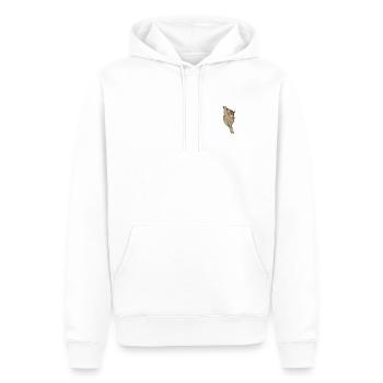 Nächtlicher Kletterer Primat - Männer Premium Bio Hoodie - Weiß - Vorne - Nico (187cm)