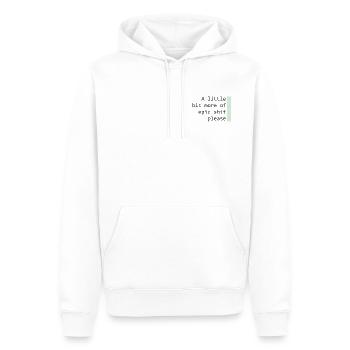 Ein wenig mehr Epik - Männer Premium Bio Hoodie - Weiß - Vorne - Nico (187cm)