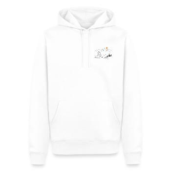 Cairn - Sweat à capuche Premium bio Homme - blanc - Devant - Nico (187cm)