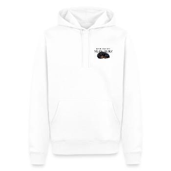 Mein_Dackel_Mein_Herz_schwarzbraun - Männer Premium Bio Hoodie - Weiß - Vorne - Nico (187cm)