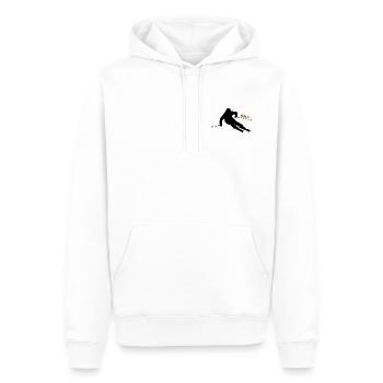 Motivation ski japonais - Sweat à capuche Premium bio Homme - blanc - Devant - Nico (187cm)