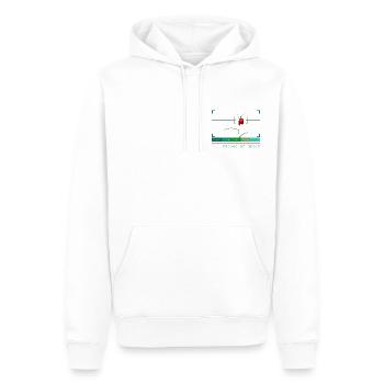 Grünschattierungen / shades of green - Männer Premium Bio Hoodie - Weiß - Vorne - Nico (187cm)
