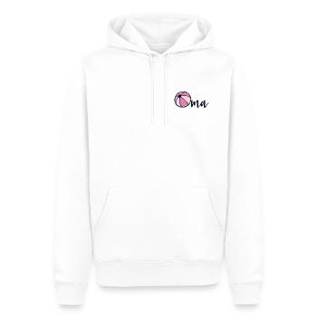 Grand-mère de water-polo - Sweat à capuche Premium bio Homme - blanc - Devant - Nico (187cm)