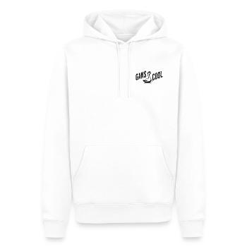 Gans Cool Streetwear by SF - Männer Premium Bio Hoodie - Weiß - Vorne - Nico (187cm)